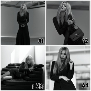 Poster a4 dán tường rosé blackpink x elle