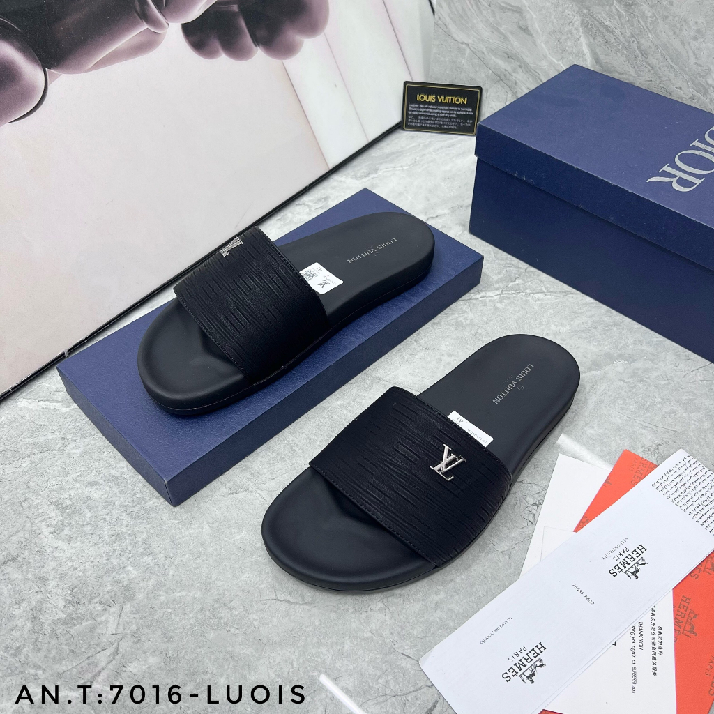 Dép quoai ngang LV dành cho nam,mẫu dép hot nhất hè 2024