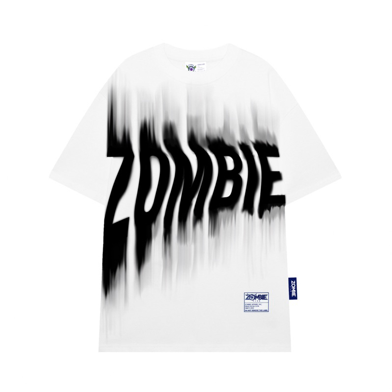 Áo thun zombieclub  ZOMBIE BLUR localbrand thun cotton 100% 230gsm