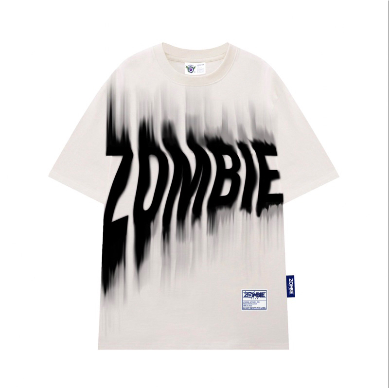 Áo thun zombieclub  ZOMBIE BLUR localbrand thun cotton 100% 230gsm