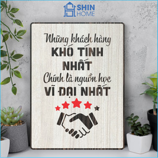 [ĐỘC LẠ] Tranh Gỗ Treo Tường DOHU Cắt Khắc Laser 3D Chìm Trang Trí Cửa Hàng Văn Phòng