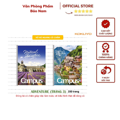 Vở Adventure có chấm campus 80tr