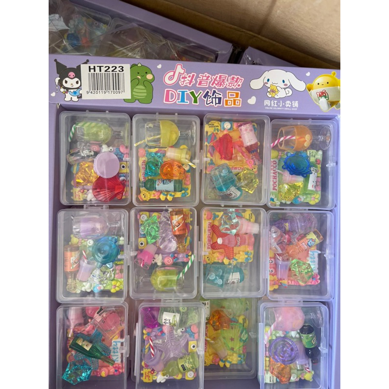 Hộp Đồ Chơi Charm DIY Và Phụ Kiện Nhiều Mẫu Trang Trí Ốp Điện Thoại, Phụ Kiện Handmade