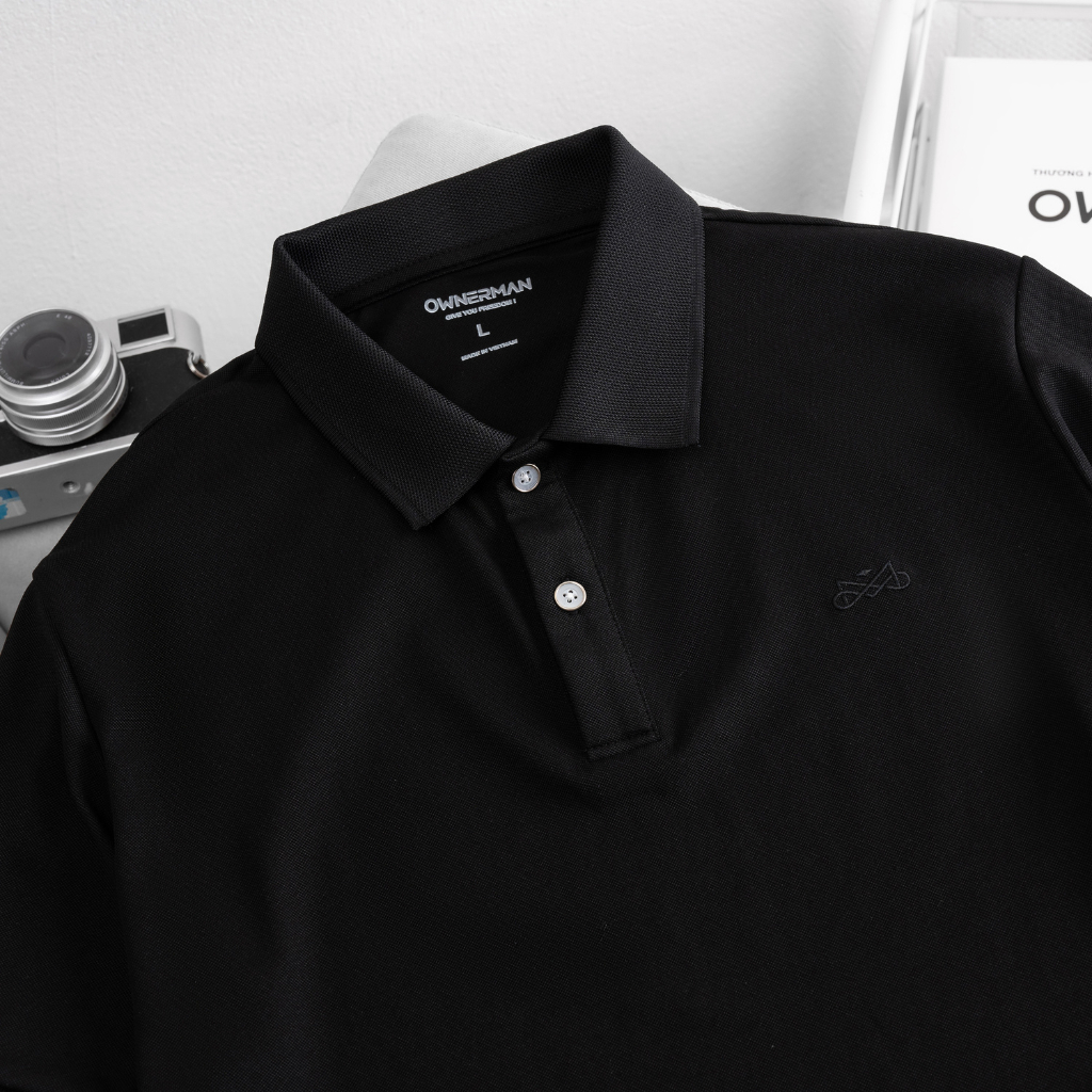 Áo polo nam Basic OWNERMAN áo phông nam áo thun nam áo cộc tay chuẩn form Slim vải cotton CVC cao cấp co dãn thoáng mát