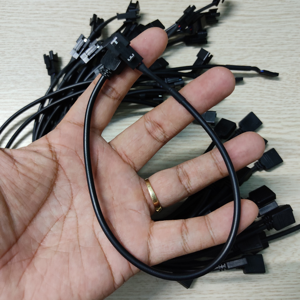 Dây Chuyển Giắc Cắm 5v ARGB Sang VDG Kèm Hạt Nối - Hàng New