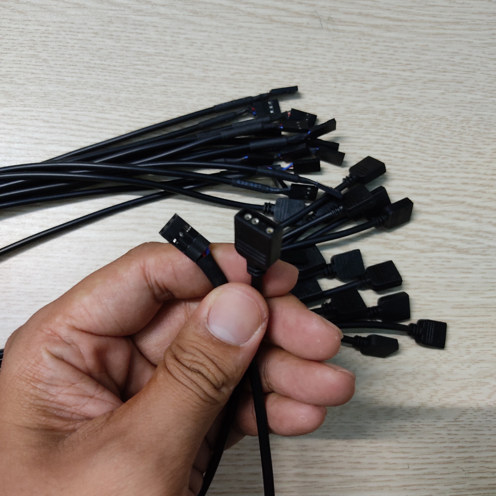 Dây Chuyển Giắc Cắm 5v ARGB Sang VDG Kèm Hạt Nối - Hàng New