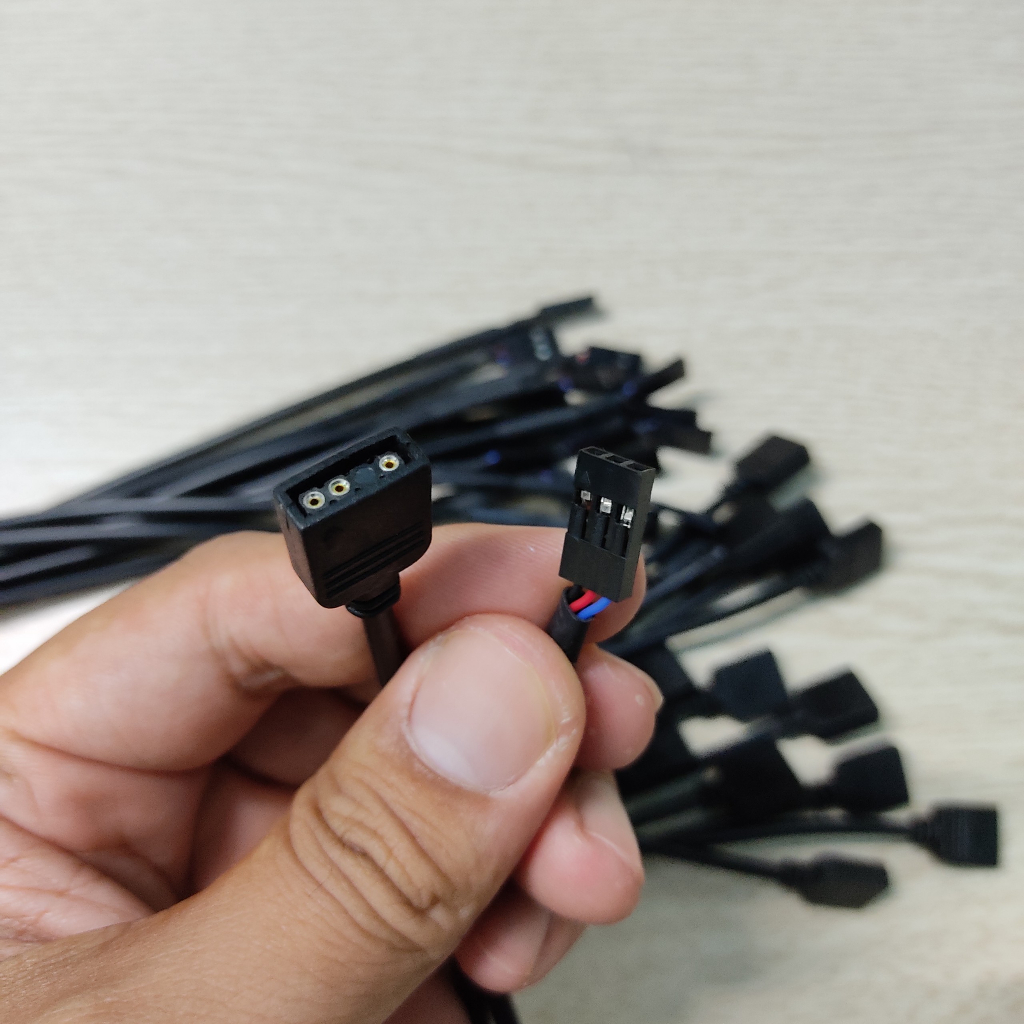 Dây Chuyển Giắc Cắm 5v ARGB Sang VDG Kèm Hạt Nối - Hàng New