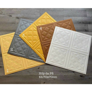 XỐP DÁN TƯỜNG GIẢ DA 3D CAO CẤP CÁCH NHIỆT CÁCH ÂM