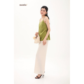 Áo hai dây cổ V lụa basic Tina - MA’MIA