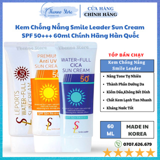 Kem Chống Nắng Vật Lí Lai Hoá Học Cho Mọi Loại Da Smile Leader Sun Cream SPF 50+++ 60ml Chính Hãng Hàn Quốc