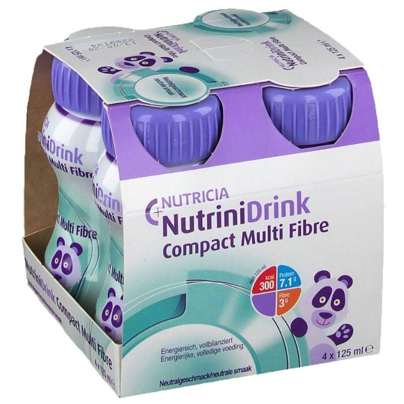 Sữa Nutrinidrink compact multifiber  dành cho trẻ nhẹ cân thấp còi chai 126ml