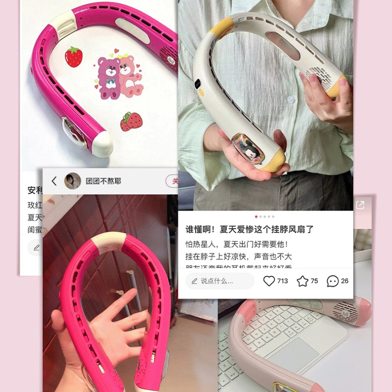 Quạt đeo cổ disney 9000mAh gió điều hoà