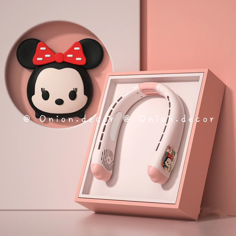 Quạt đeo cổ disney 9000mAh gió điều hoà
