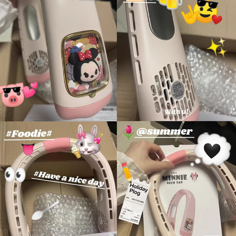 Quạt đeo cổ disney 9000mAh gió điều hoà