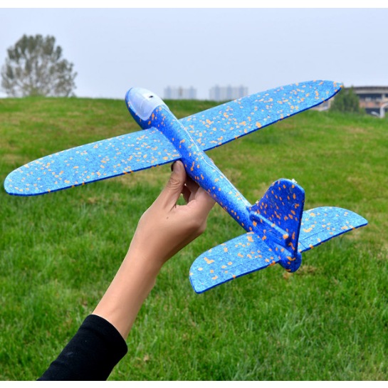 Máy Bay Xốp Ném Tay Cỡ Lớn 48cm - Máy Bay Đồ Chơi Cho Bé - Máy Bay Ngoài Trời 02032