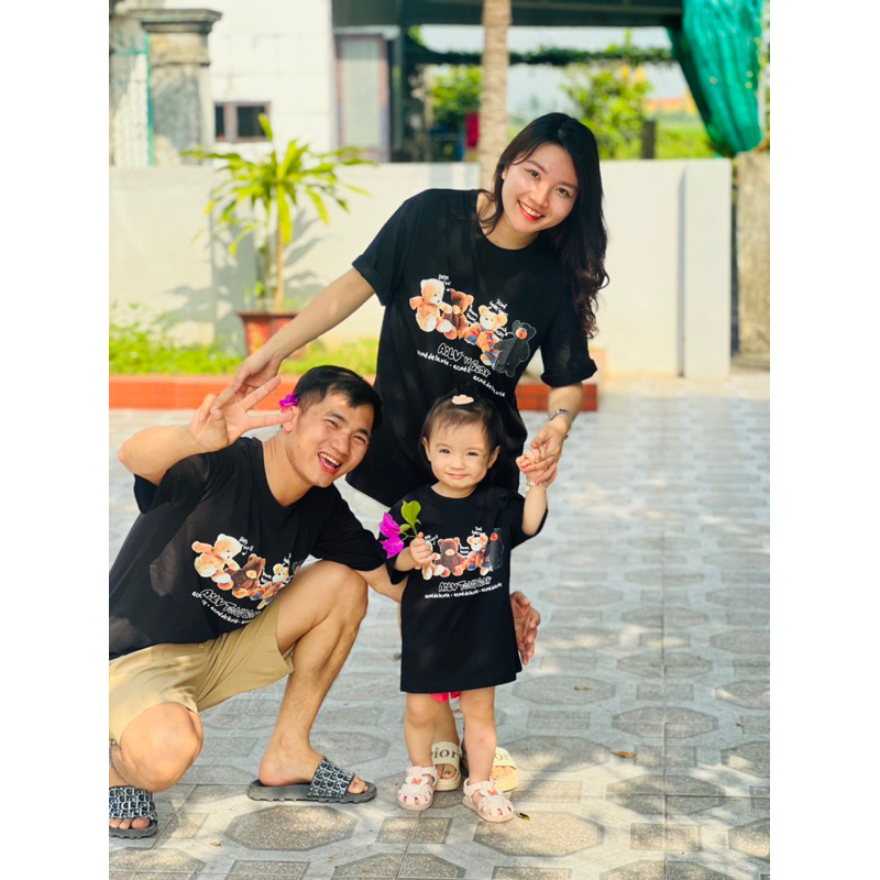 Áo phông cotton xuất dư xịn chi cả gia đình