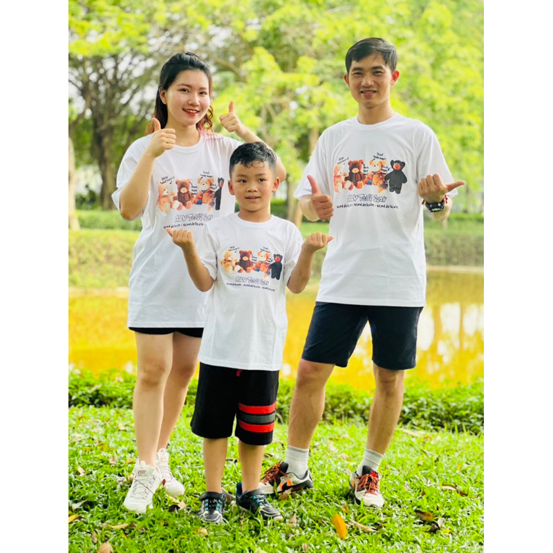 Áo phông cotton xuất dư xịn chi cả gia đình