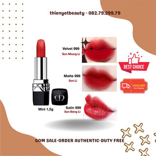 Tester - fullsize - fullbox - son thỏi dior 999 soint fondant