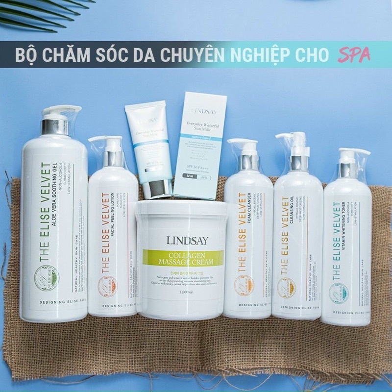 Bộ Chăm Sóc Da Chuyên Nghiệp Lindsay Hàn quốc 100% Chăm Sóc Da Cơ Bản