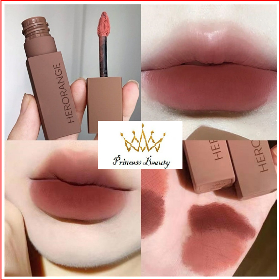 (Sỉ) Son Kem Lì Herorange Màu Nhung Sương Mềm Mịn Lâu Trôi Mềm Môi Herorange® Matte Lip Color Son 05