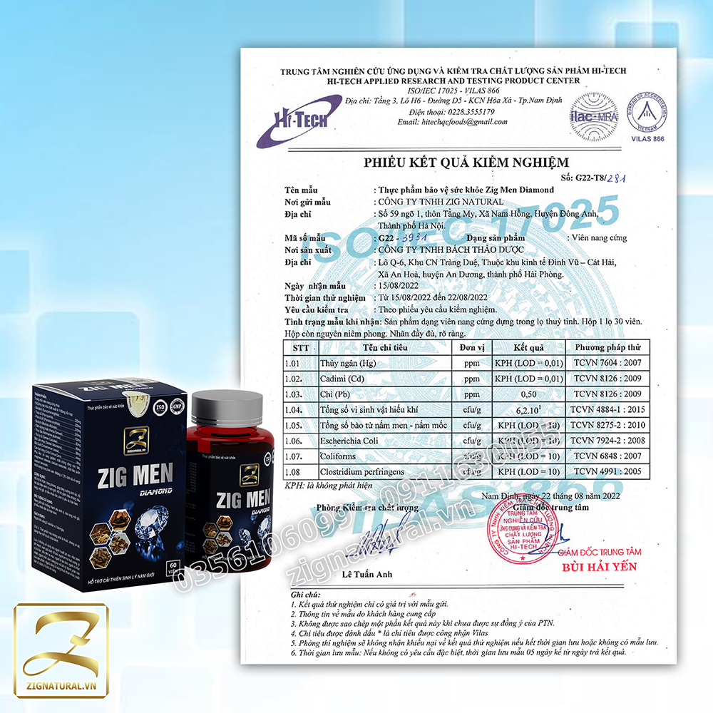 ZIG MEN Diamond, 60 viên, tăng cường sinh lý nam giới, an toàn hiệu quả chính hãng