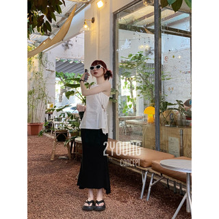 Áo hai dây khoét eo [2YOUNG] A2259 (ảnh thật)