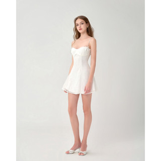 Váy ren hai dây - Keyla mini dress - RED BEAN