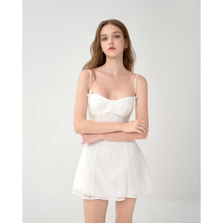 Váy ren hai dây - Keyla mini dress - RED BEAN