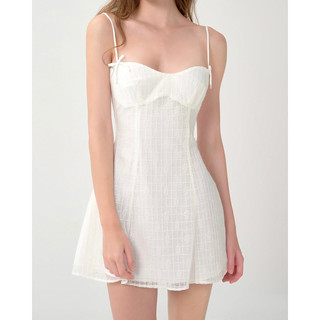 Váy ren hai dây - Keyla mini dress - RED BEAN