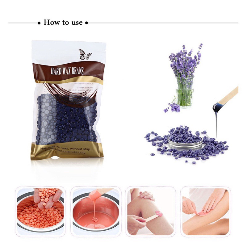 Sáp wax lông hạt đậu dễ sử dụng hiệu quả 400g tặng que wax