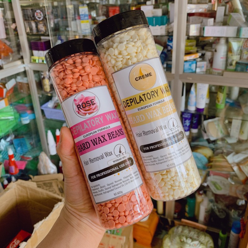 Sáp wax lông hạt đậu dễ sử dụng hiệu quả 400g tặng que wax