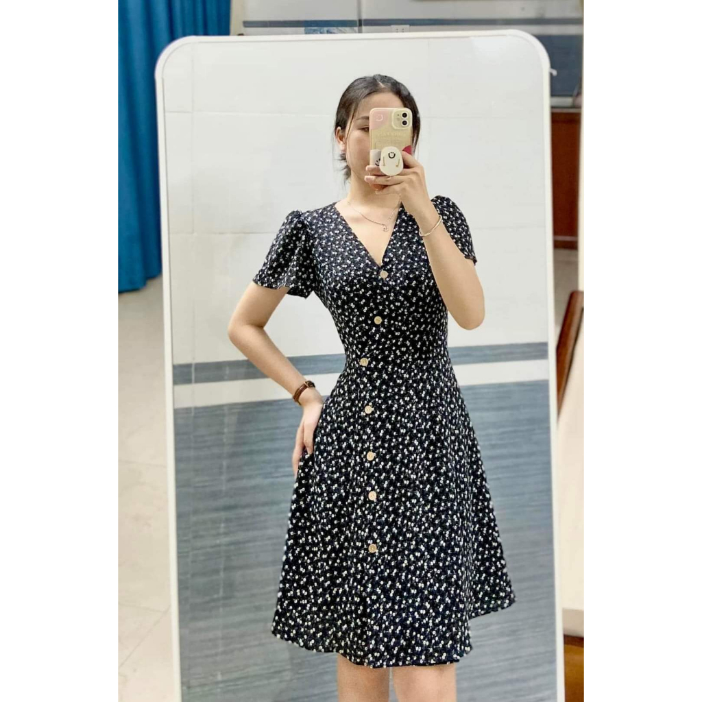 Váy hoa khuy thân bigsize  VSHIRT