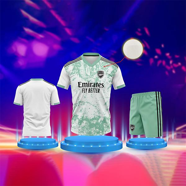 Bộ Quần Áo Đá Bóng CLB Arsenal  Mùa Giải 2023-2024 - Chất Vải Mềm Mại, Thoáng Mát