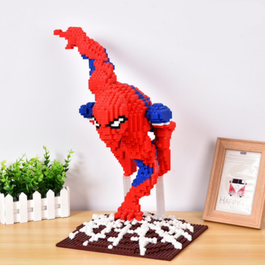 LEGO lắp ráp nhân vật Siêu nhân anh hùng Marvel, Lego đội trưởng mỹ, Lego người nhện, Lego người sắt
