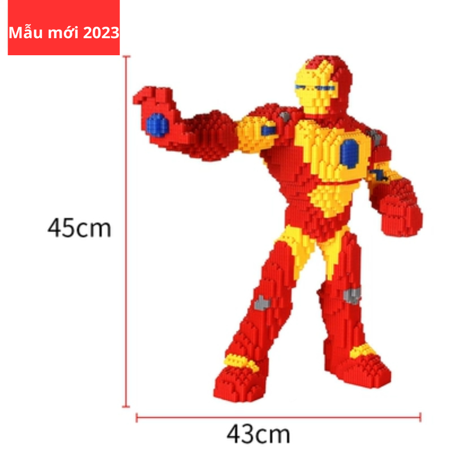 LEGO lắp ráp nhân vật Siêu nhân anh hùng Marvel, Lego đội trưởng mỹ, Lego người nhện, Lego người sắt