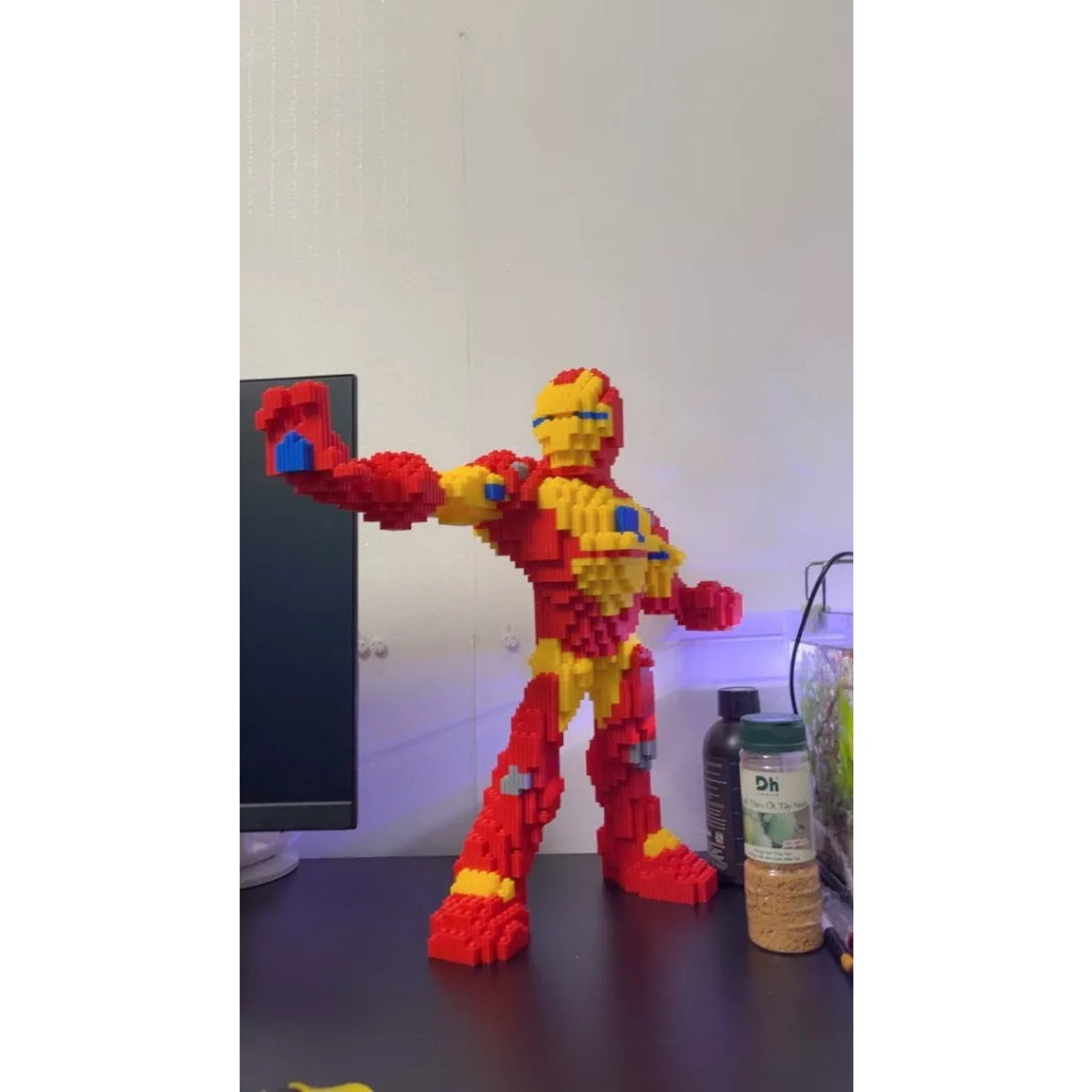 LEGO lắp ráp nhân vật Siêu nhân anh hùng Marvel, Lego đội trưởng mỹ, Lego người nhện, Lego người sắt