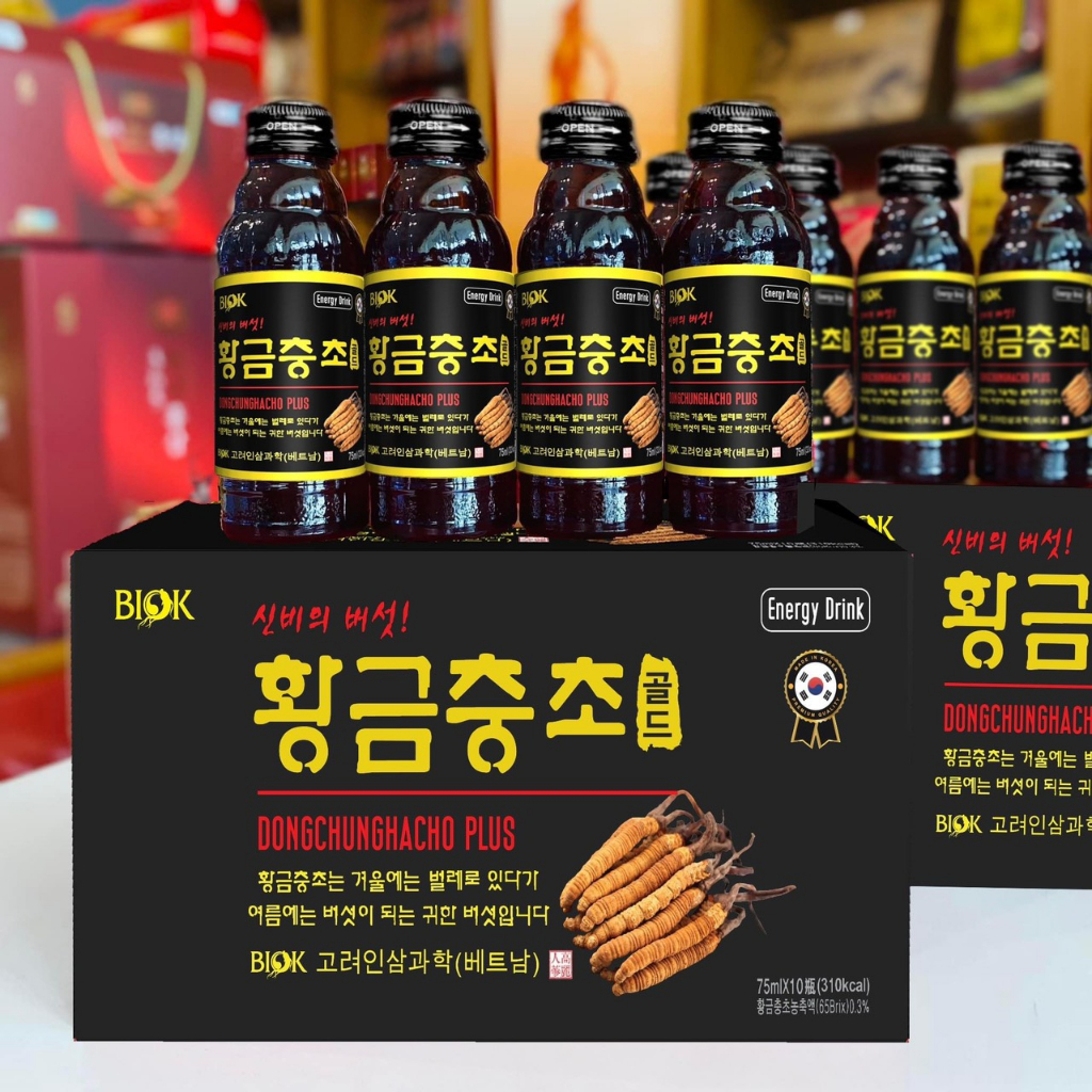 Nước Đông Trùng Hạ Thảo DongChungHaCho Plus Hộp 10 Chai