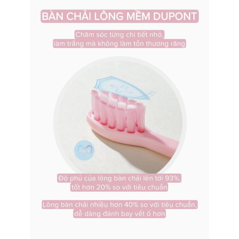 Bàn chải đánh răng điện thông minh FOGEN FN236 5 chế độ trắng răng, sạch mảng bám