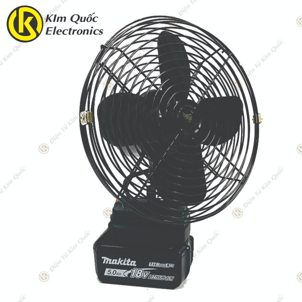 Quạt Tích Điện Makita Chân Pin Phổ Thông,Quạt Pin Makita 8inch Sử Dụng Pin 14.4 - 21V Makita