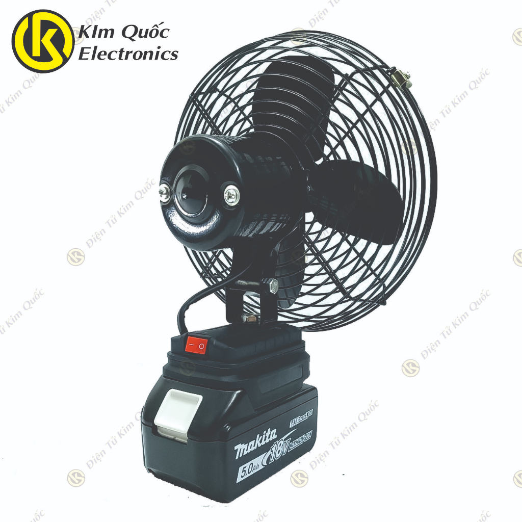 Quạt Tích Điện Makita Chân Pin Phổ Thông,Quạt Pin Makita 8inch Sử Dụng Pin 14.4 - 21V Makita