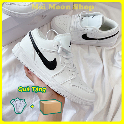 Giày Jordan 1 Low White Black Basic Dễ Phối Đồ, Giày Thể Thao Air Jordan 1 Trắng Vệt Đen Bản Cao Cấp Chuẩn Size ôm Form | BigBuy360 - bigbuy360.vn