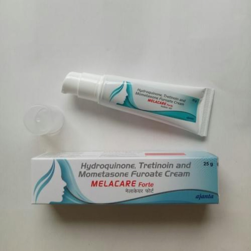 Kem bôi giảm nám, tàn nhang Melacare Forte cream xanh/vàng 25g