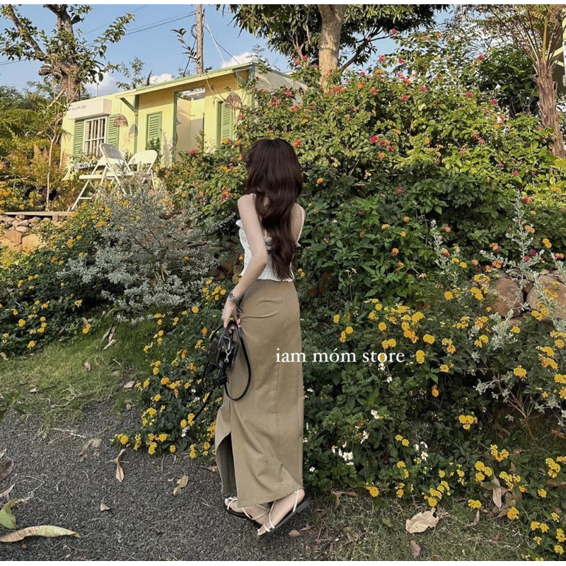 Lily Skirt . Chân váy xẻ bên dáng dài
