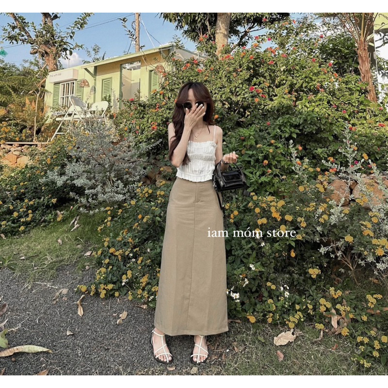 Lily Skirt . Chân váy xẻ bên dáng dài