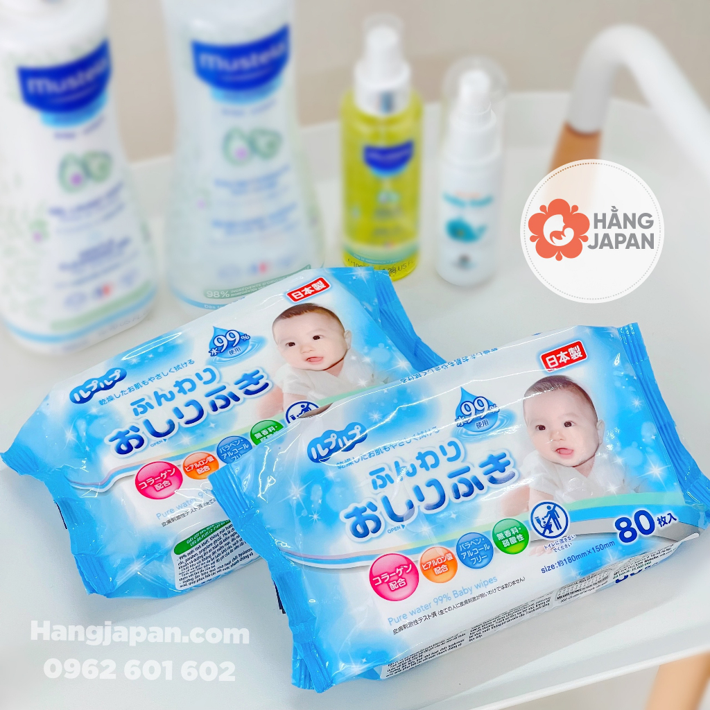 Khăn giấy ướt 99% nước tinh khiết Life-do.Plus 80 tờ