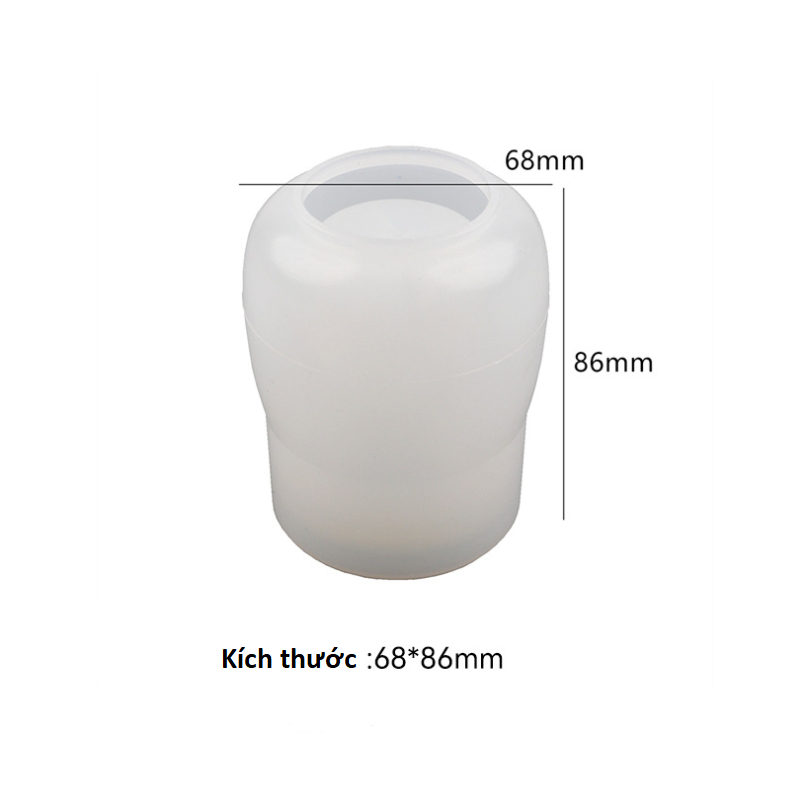 Khuôn Silicon bình đúc Bình pha lê Epoxy kèm Nút chai kín siêu đẹp
