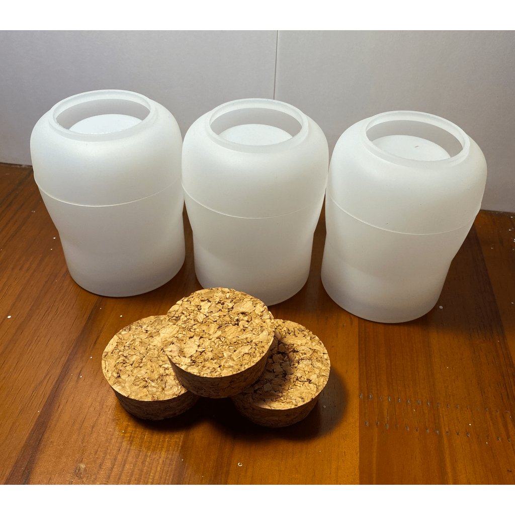 Khuôn Silicon bình đúc Bình pha lê Epoxy kèm Nút chai kín siêu đẹp