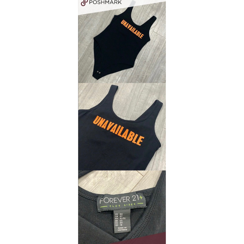 Áo bodysuit thun cotton Fo.re.ver 21  - Thanh lý vnxk