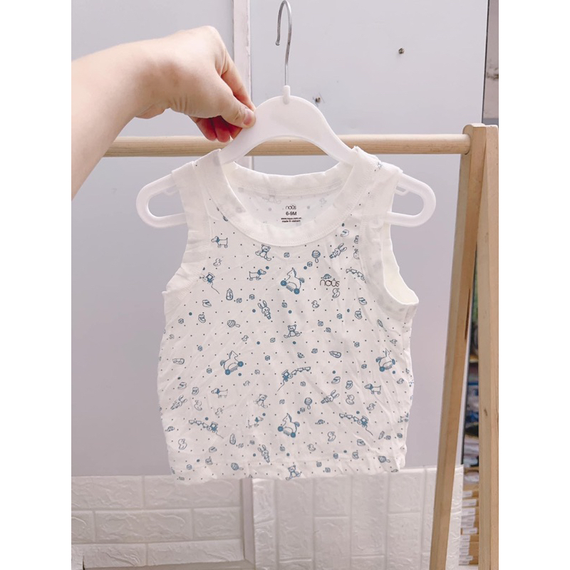 Bộ Ba Lỗ Petit Nous Không Túi Zip Cho Bé 6m-24m