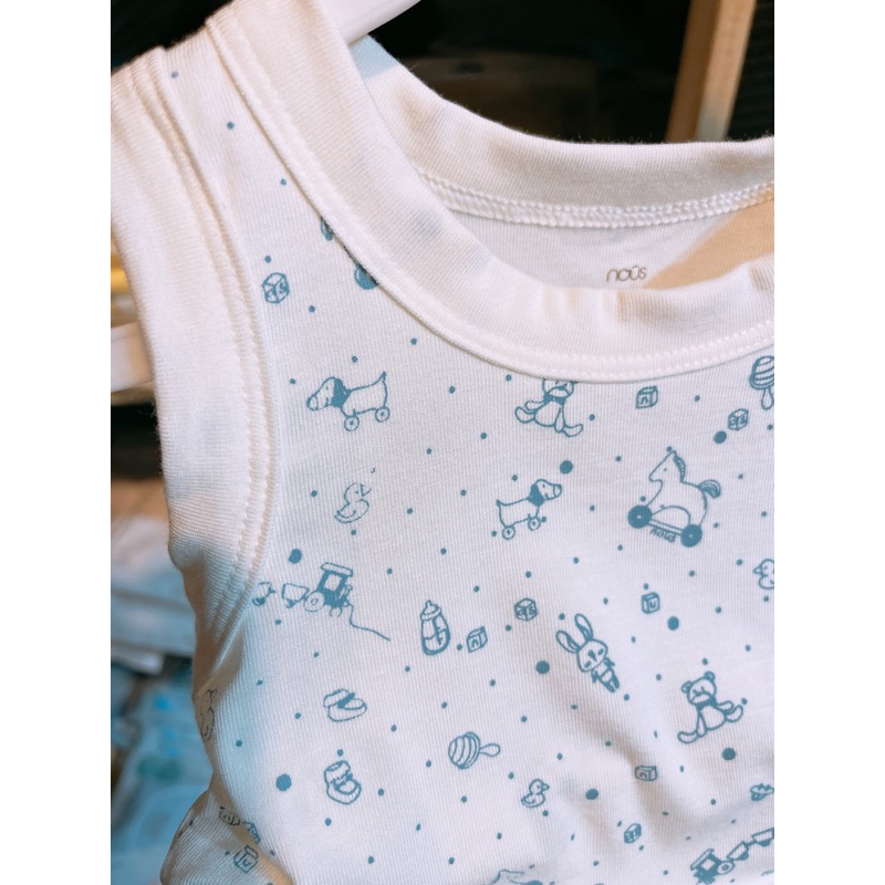 Bộ Ba Lỗ Petit Nous Không Túi Zip Cho Bé 6m-24m